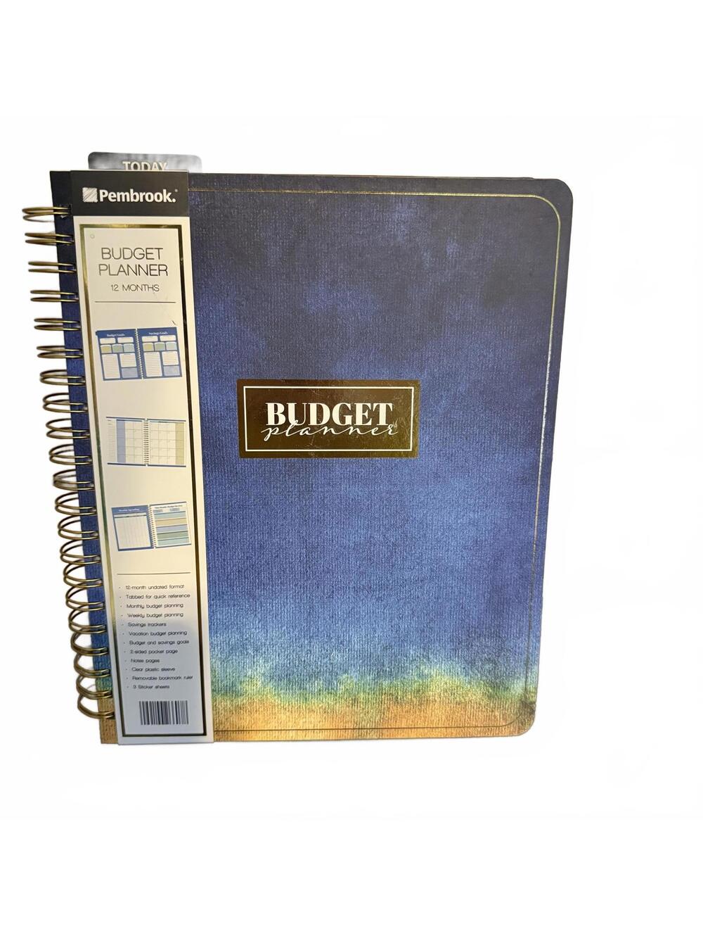 Pembrook 12-Month Budget Planner Financial Organizer Aldi